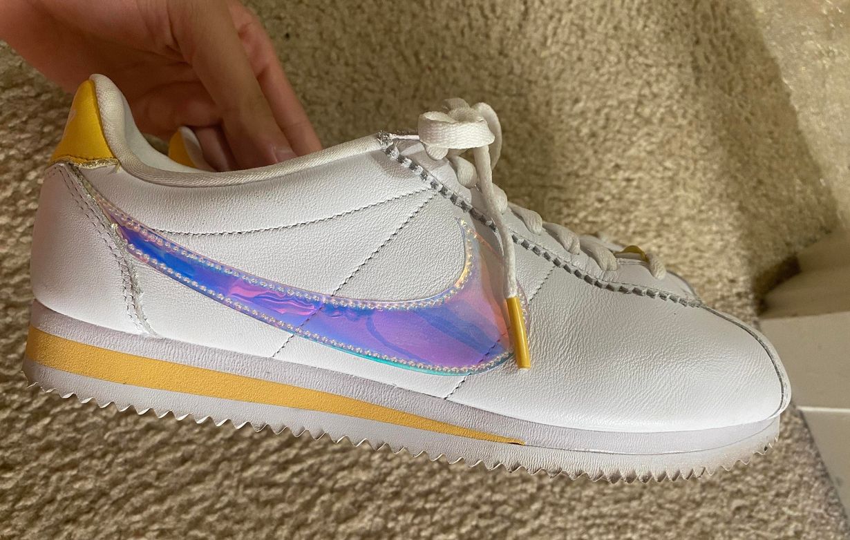 nike cortez iridescent