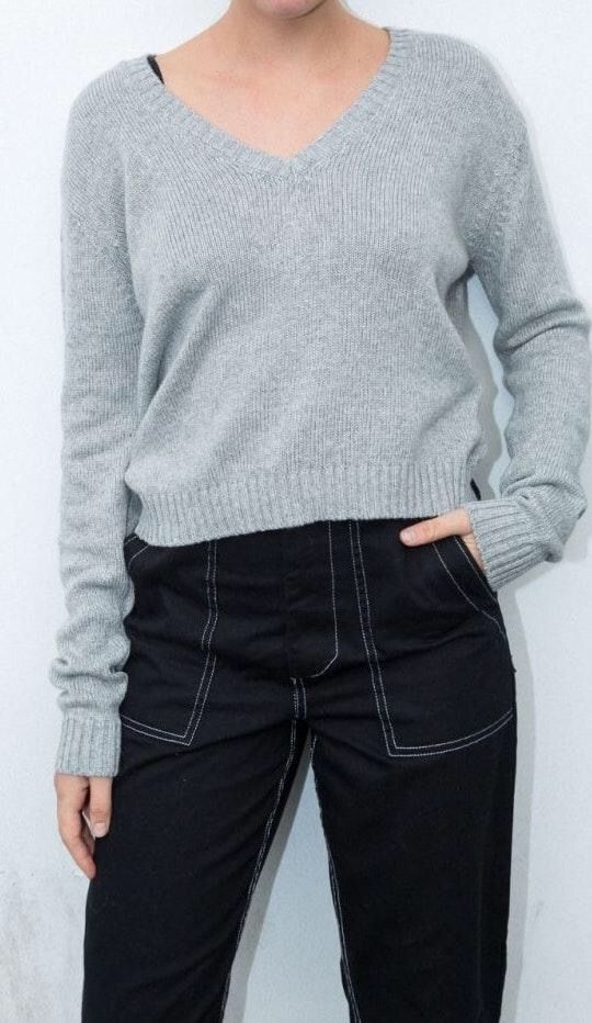 gray brandy melville sweater