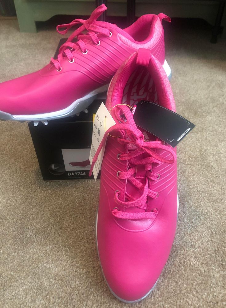adidas pink golf shoes