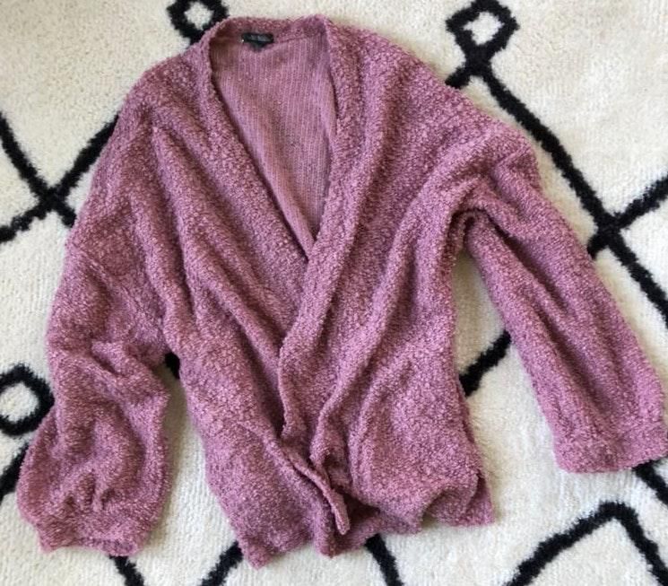 pink fuzzy cardigan target