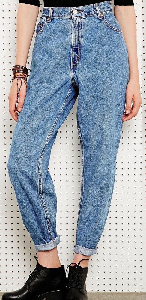 levi's tapered mom jeans