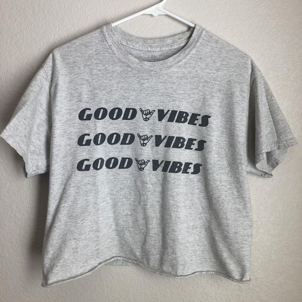 Brandy Melville Good Vibes Tee Curtsy