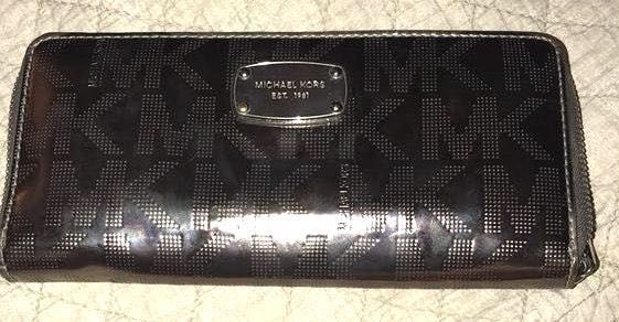 michael kors metallic wallet