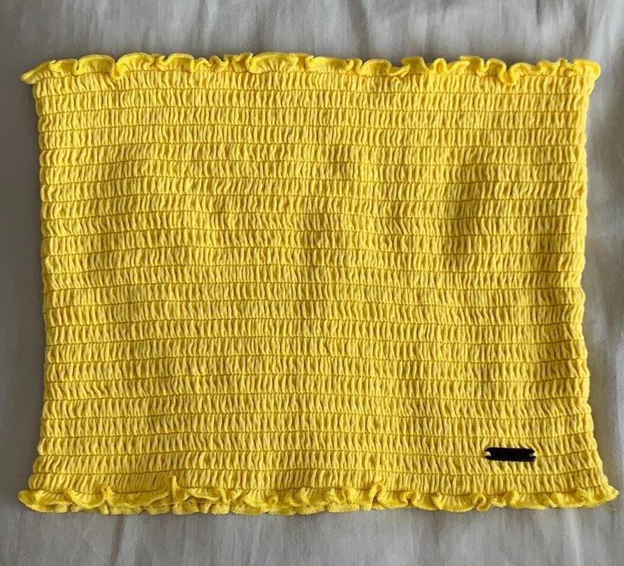 hollister yellow tube top