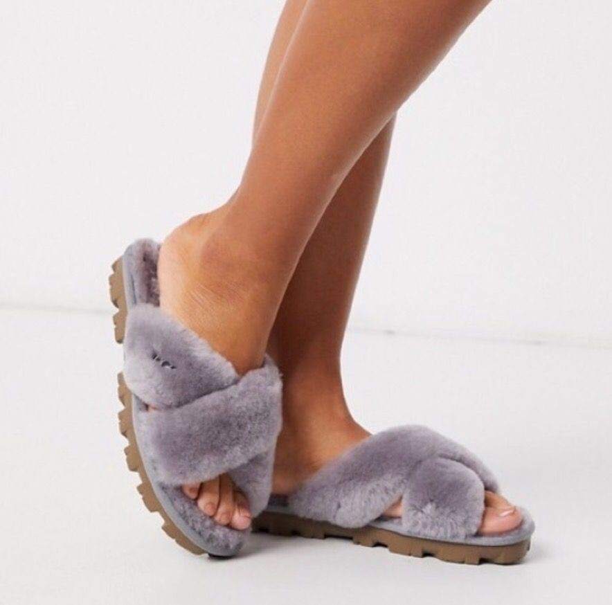 fuzzette slide sandal