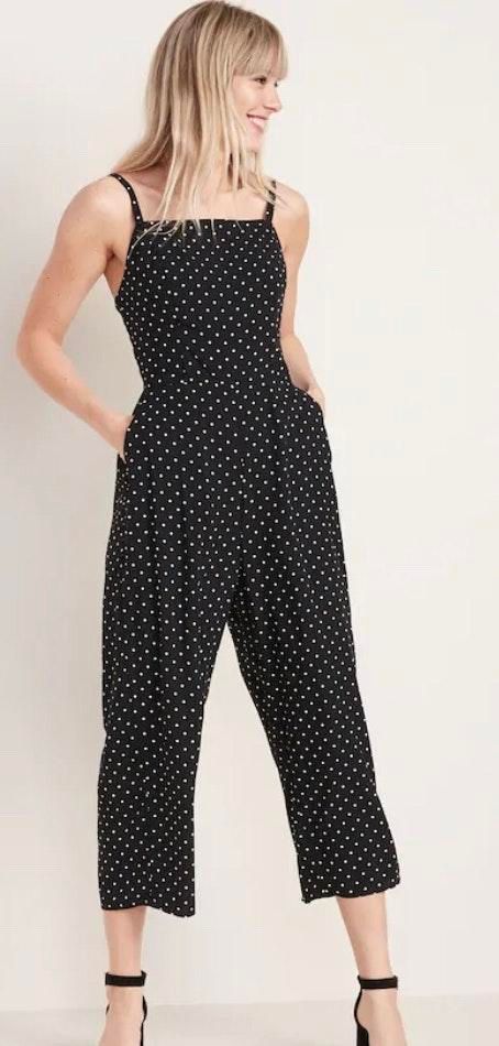 Old Navy Polka Dot White And Black Jumper Curtsy