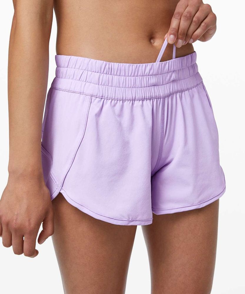 purple lululemon shorts