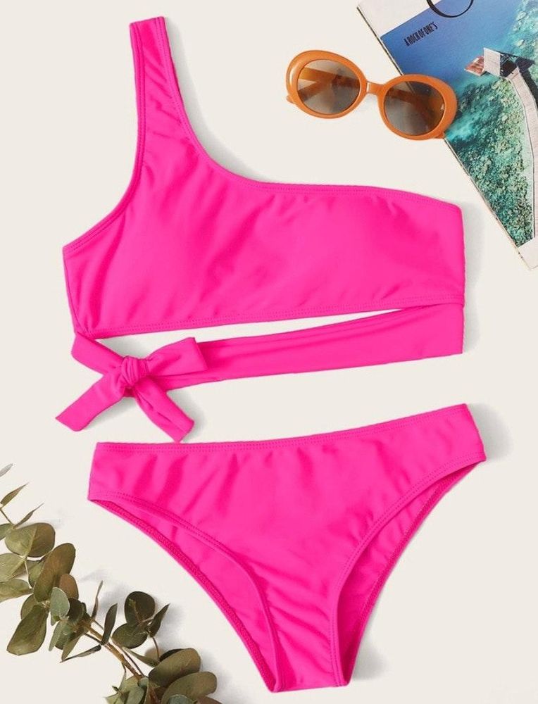 shein pink bathing suit
