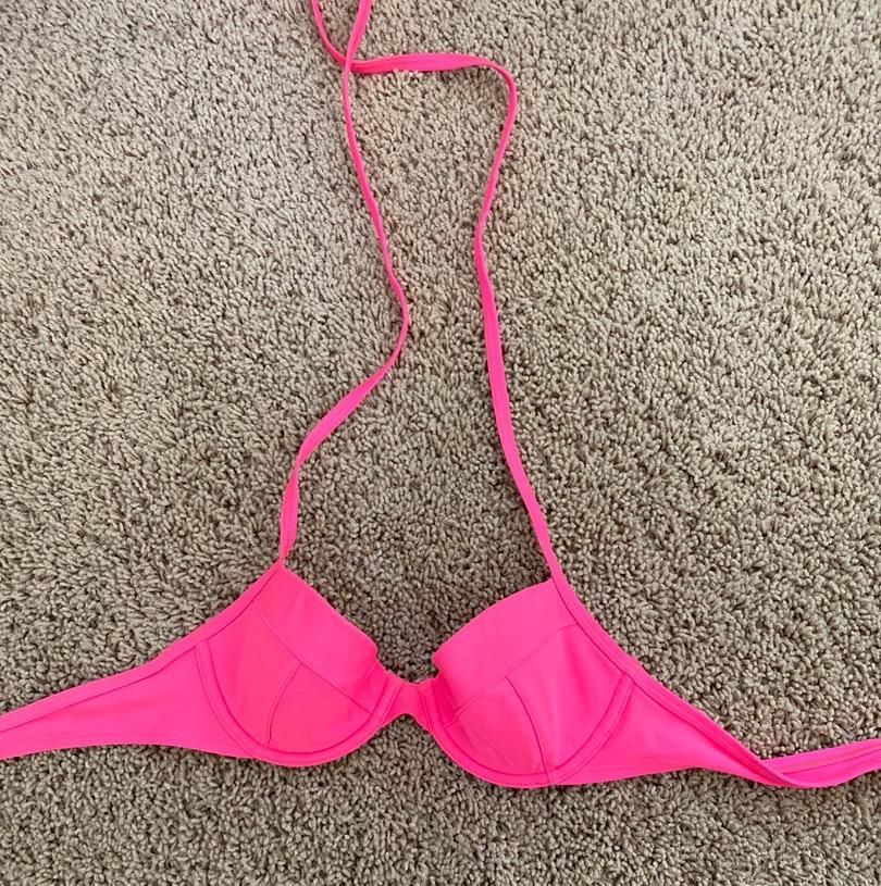 pink bathing suit top