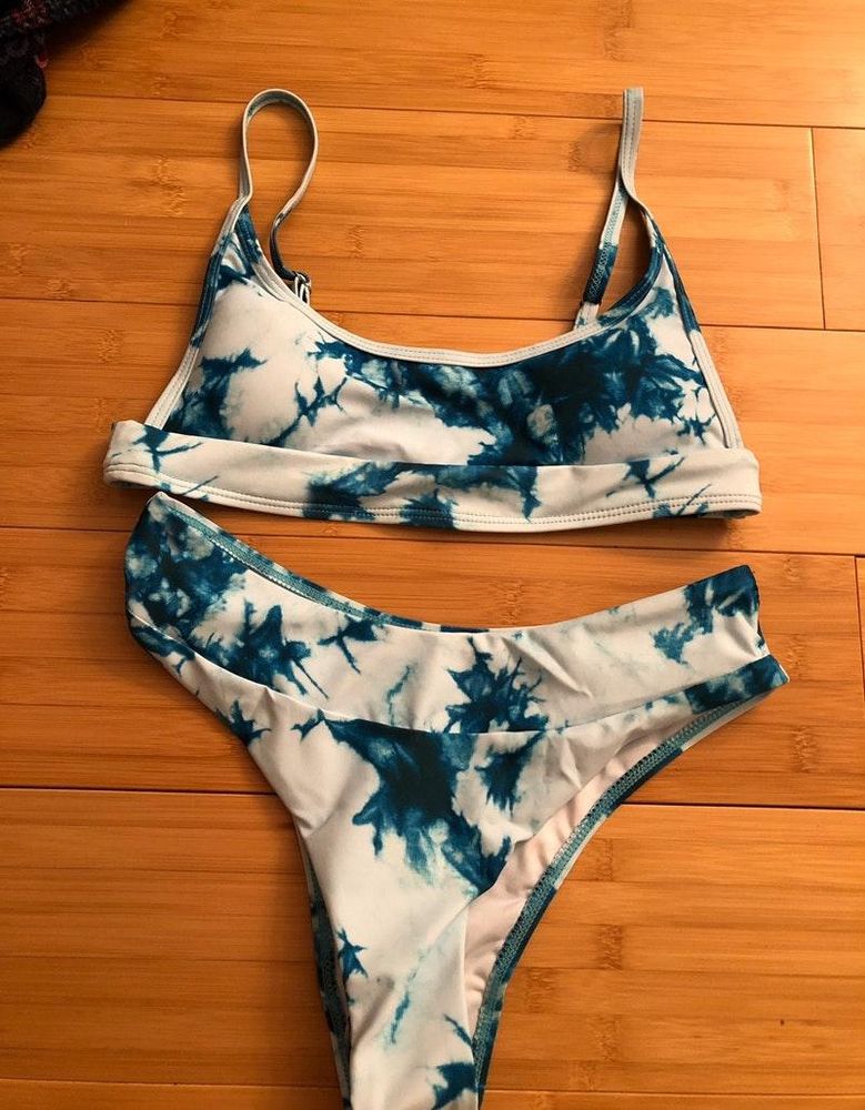shein tie dye bathing suit