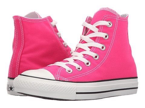 converse hot pink high tops