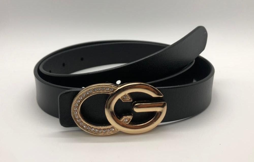 Nwot Black Rhinestone Leather Cg Belt Curtsy Nwot Black Rhinestone Leather Cg Belt Curtsy