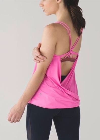 lululemon open back tank