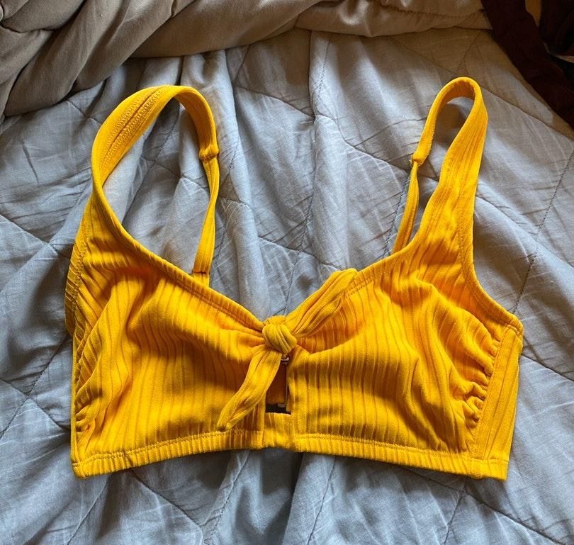 target yellow bikini top