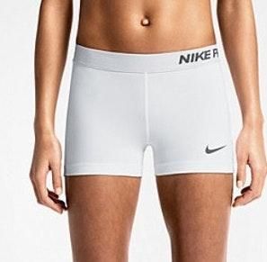 nike spandex white