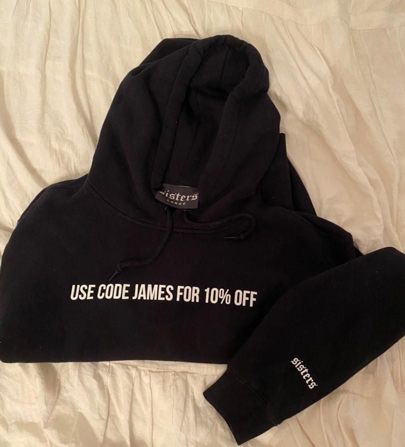 james charles use code james hoodie