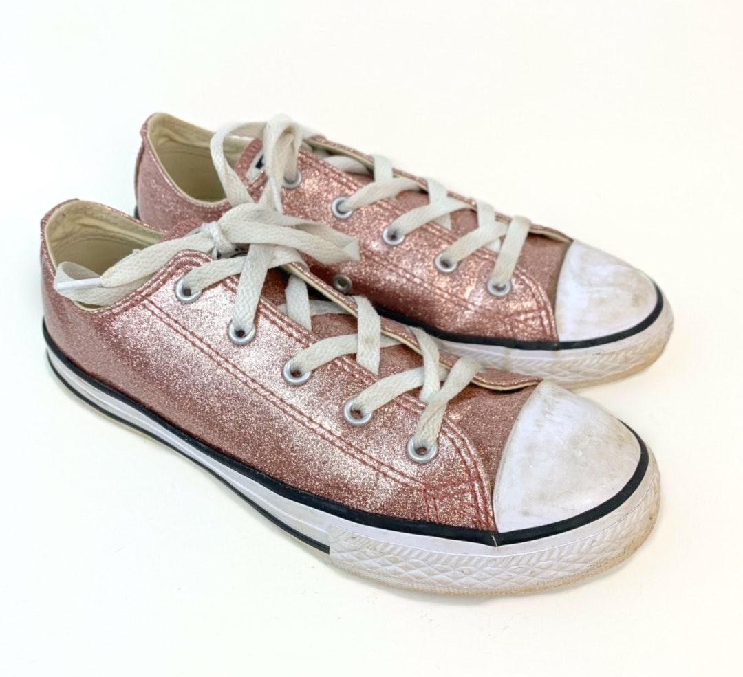 light pink glitter converse