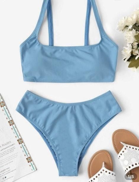 baby blue bathing suit