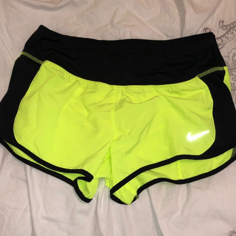 neon nike running shorts