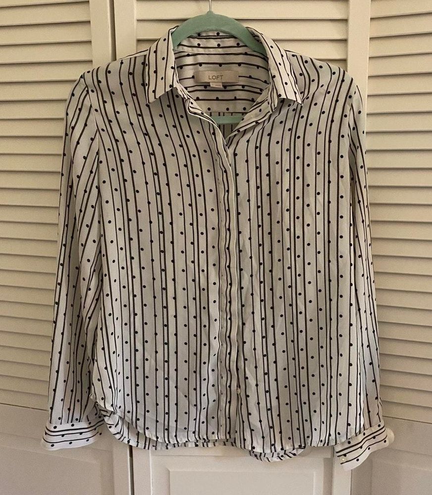 loft striped blouse
