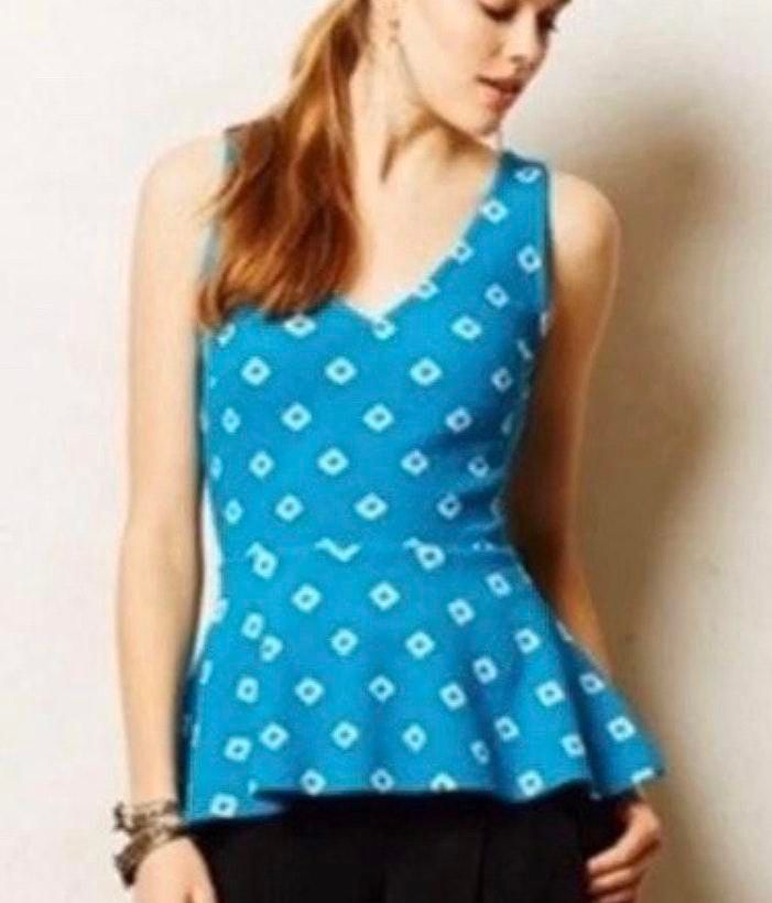 anthropologie peplum top