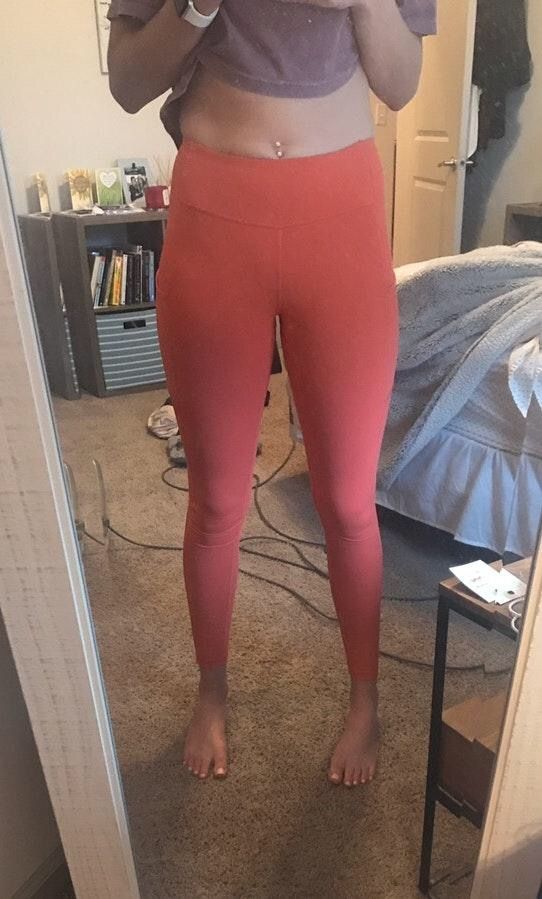 coral lululemon leggings