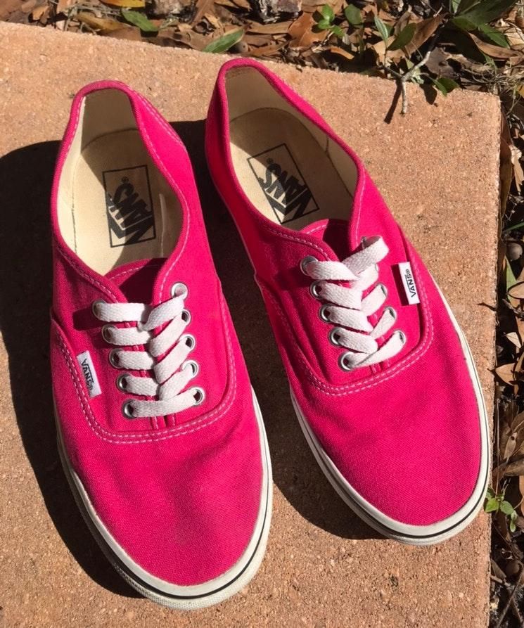 pink low top vans