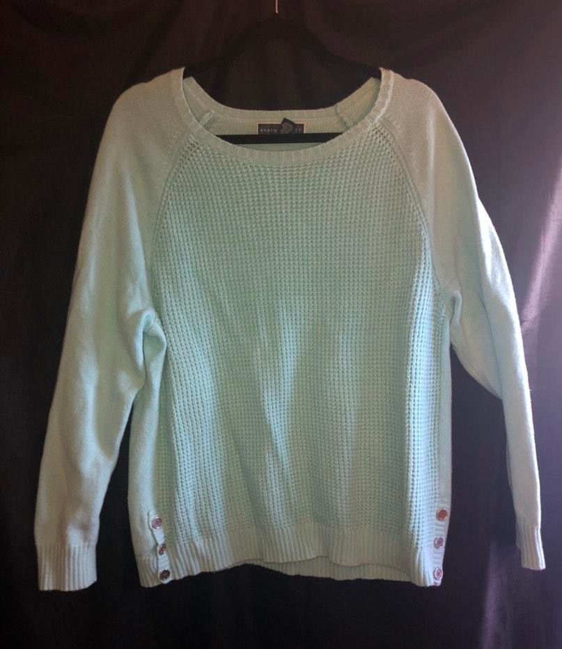 karen scott cable knit sweater