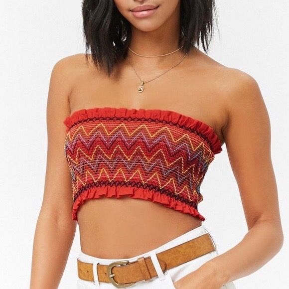 red tube top forever 21