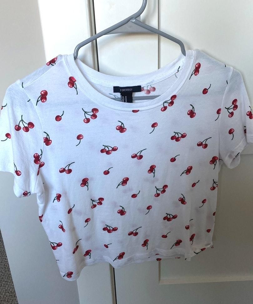 cherry crop top forever 21