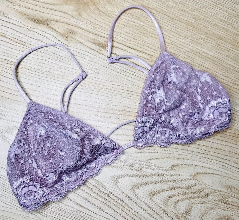 light purple bralette