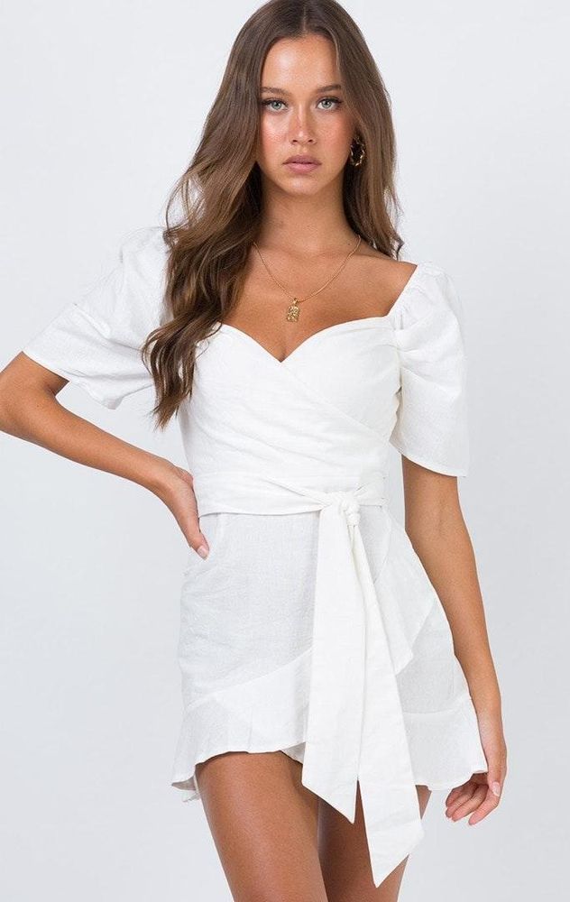 princess polly white dress with flowers
