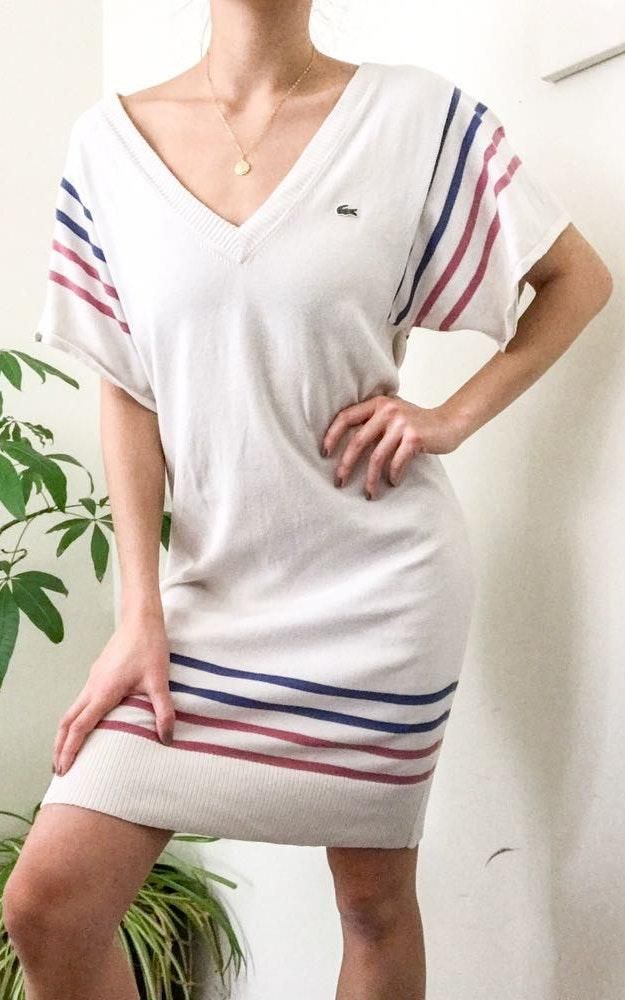 lacoste knit dress