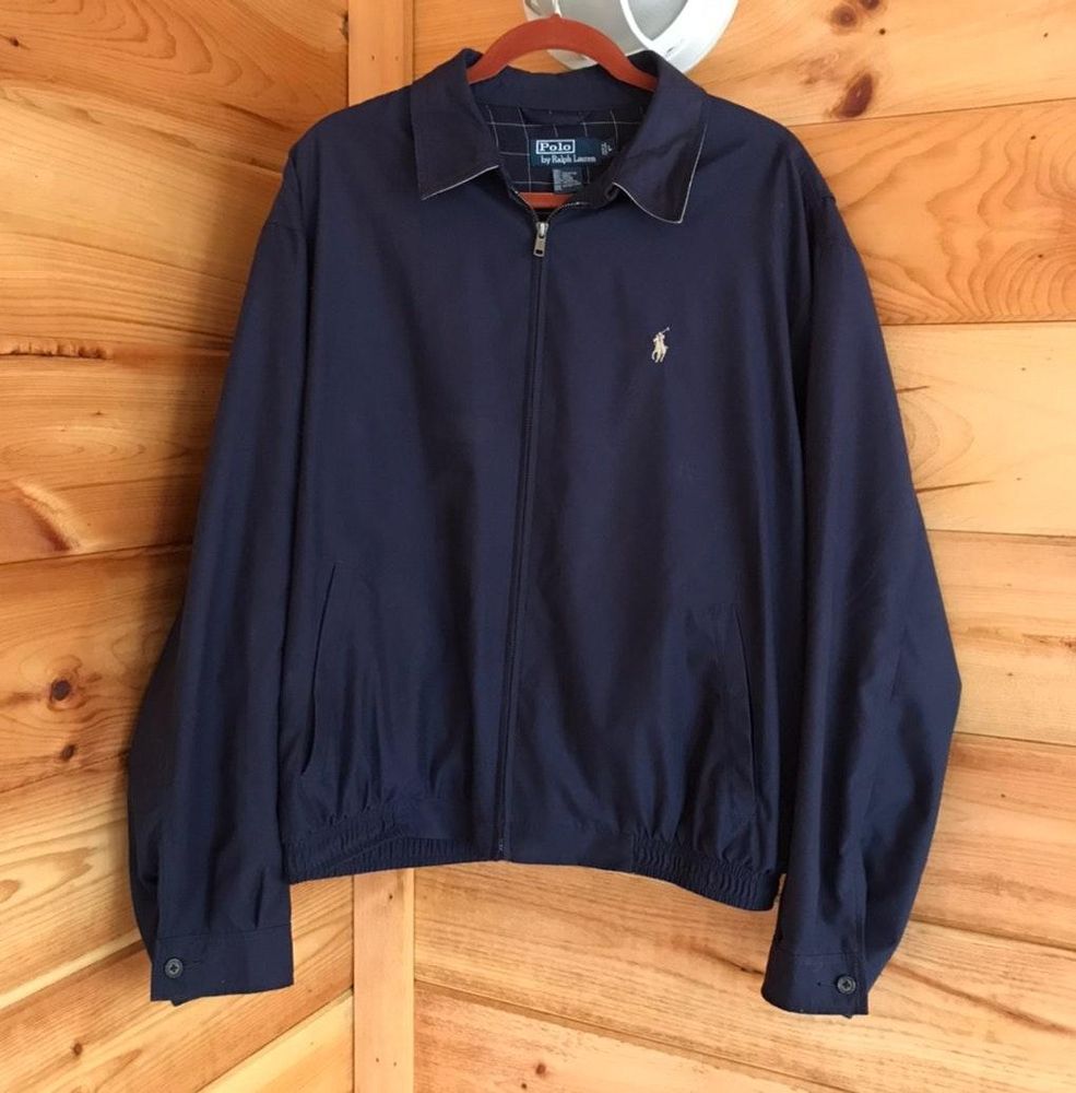 polo ralph lauren navy bomber jacket