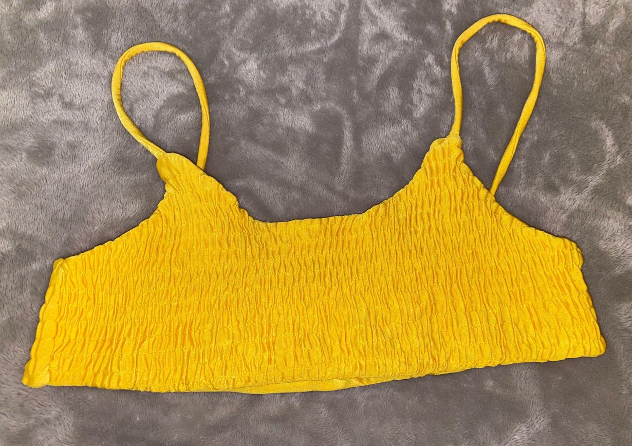 target yellow bikini top