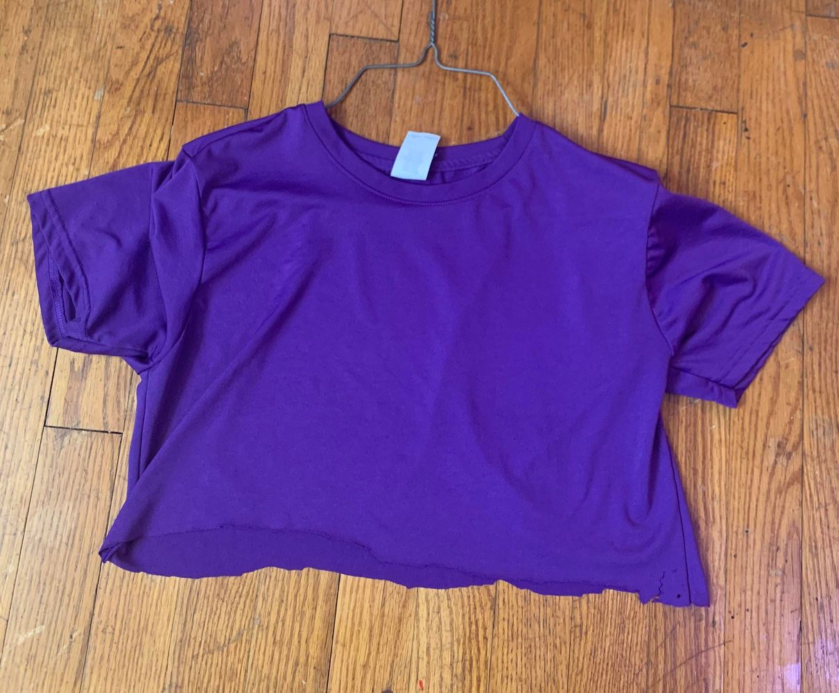 cute purple crop tops