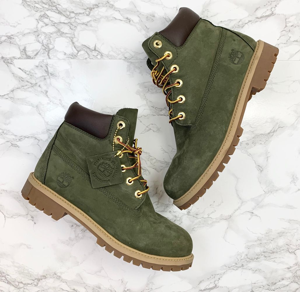 green suede timberland boots