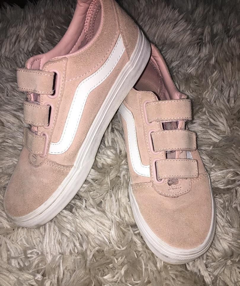 pink velcro vans