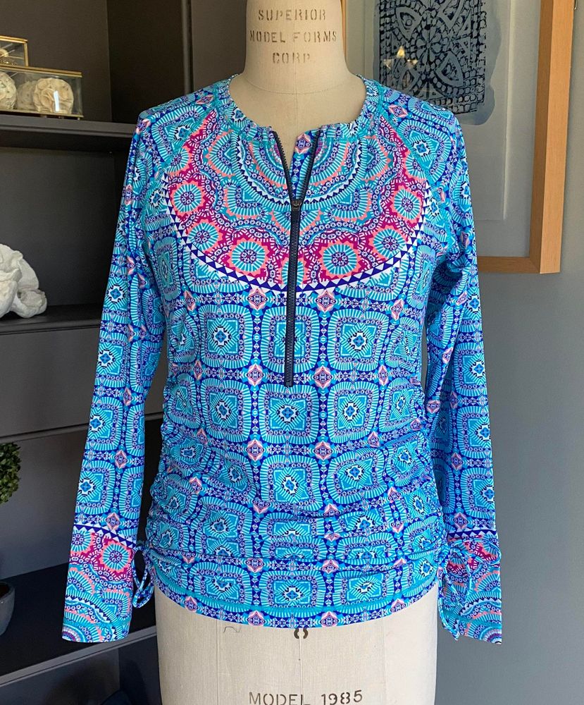 athleta ruched rashguard