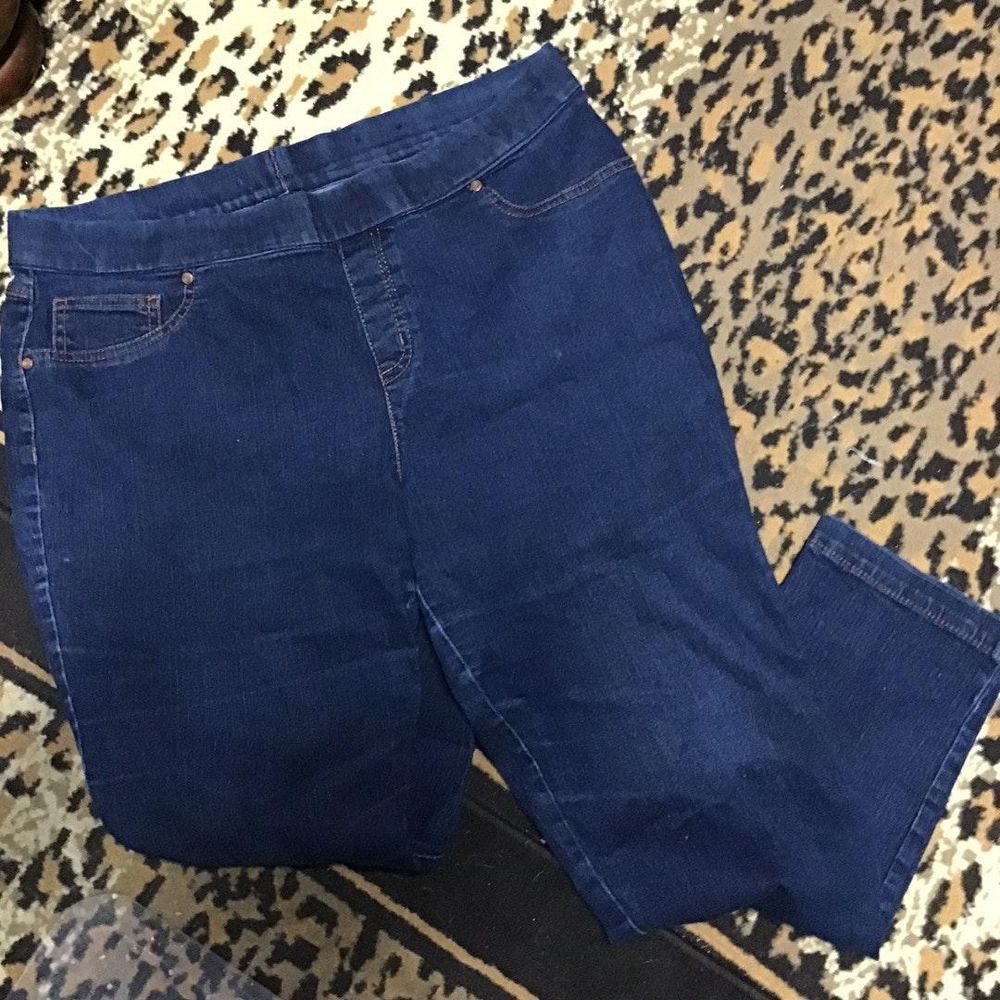 faded glory stretch jeans elastic waist