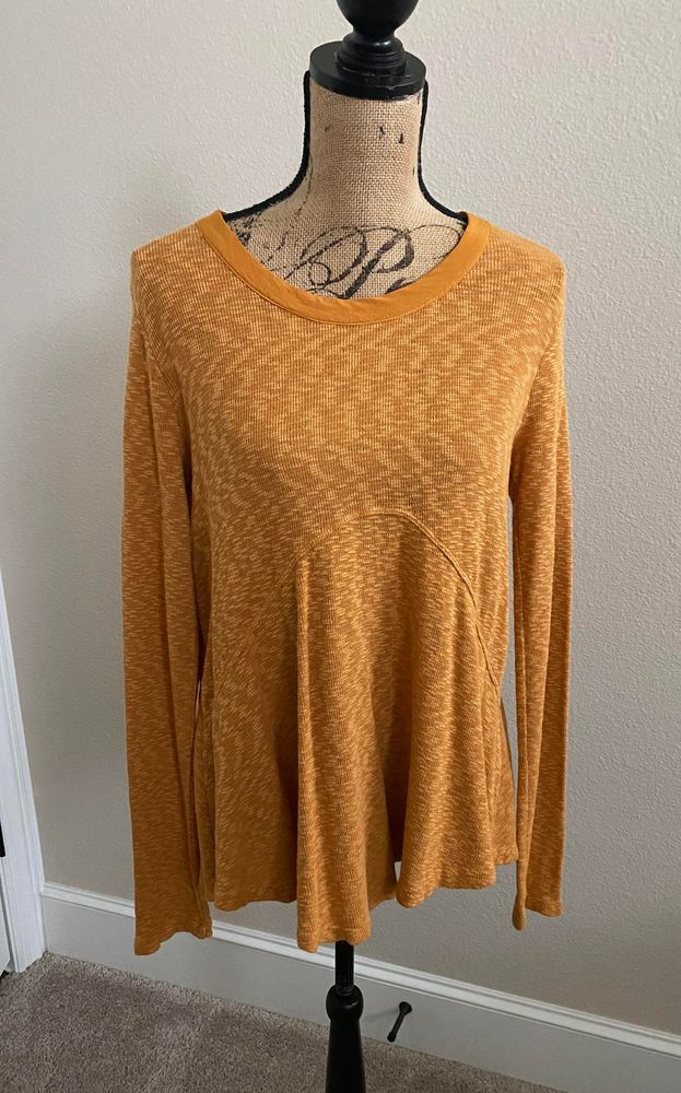 anthropologie yellow top