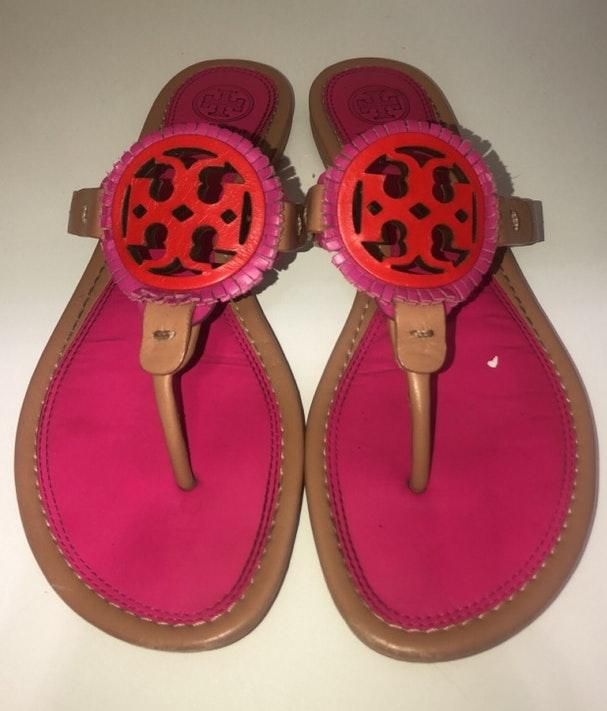 tory burch miller pink sandals