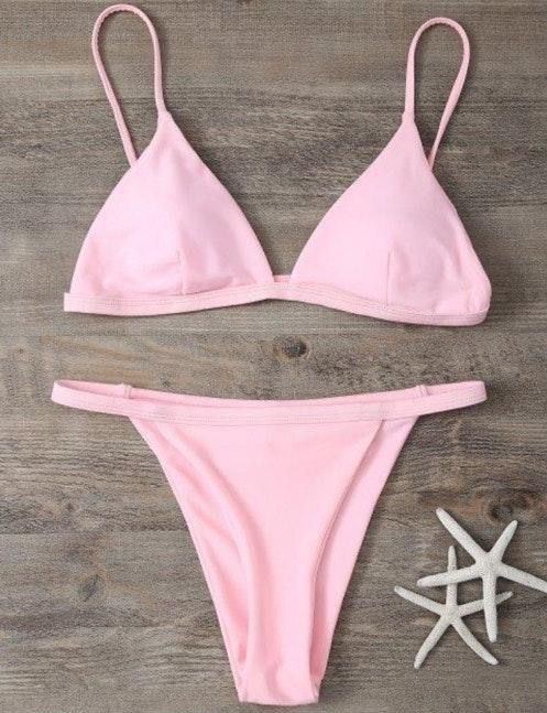 light pink swimsuit top