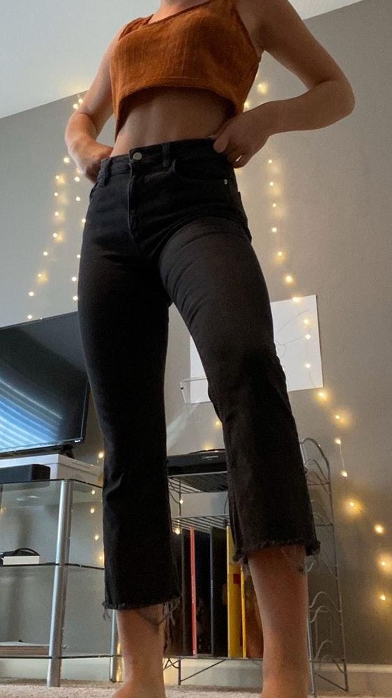 bdg black flare jeans
