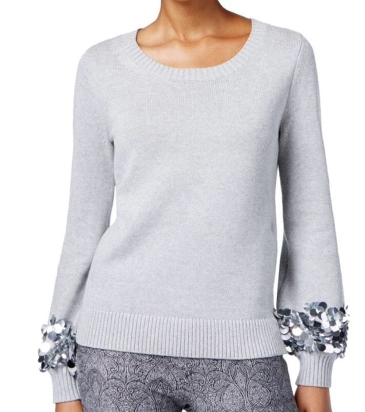 mk pearl heather sweater