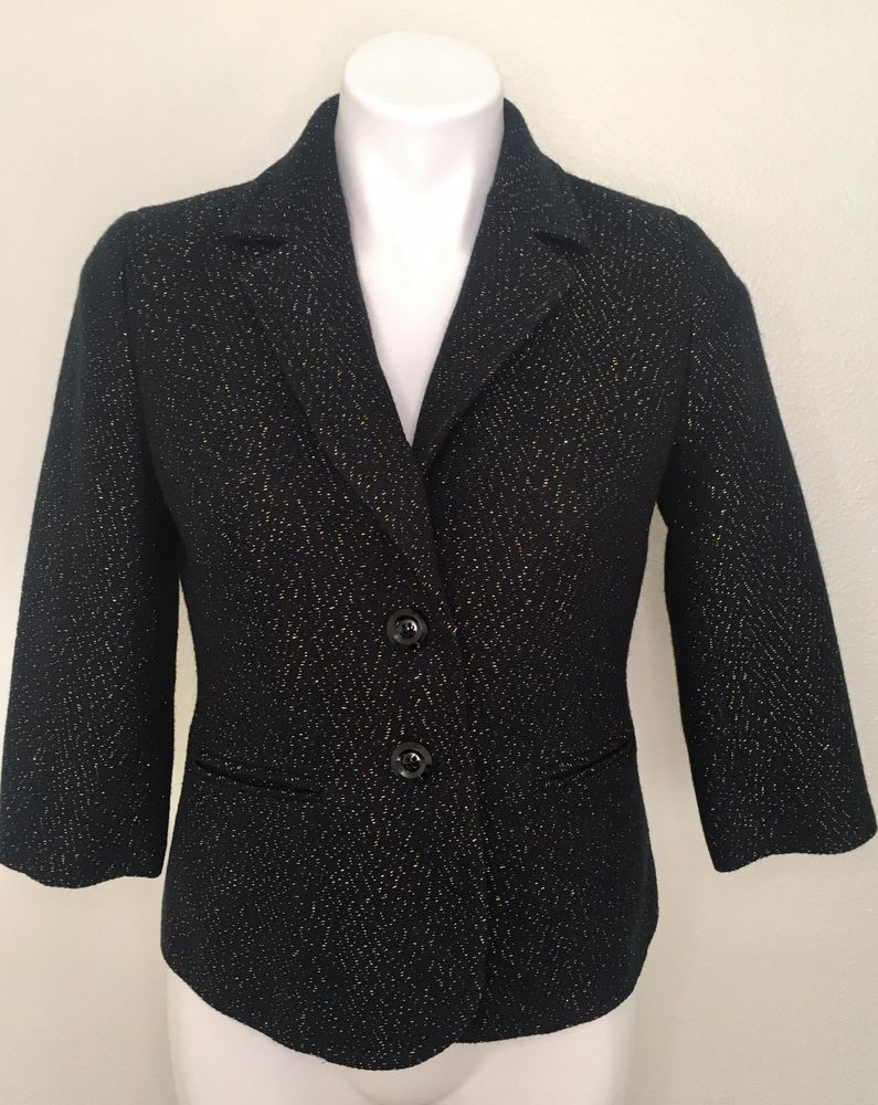 talbots black blazer