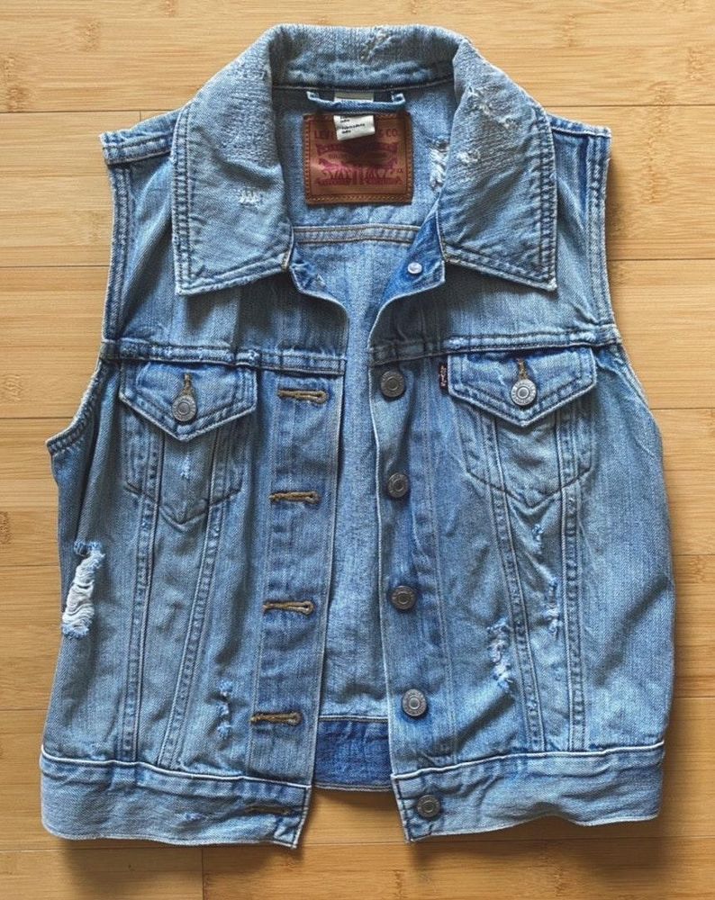 vintage levis denim vest