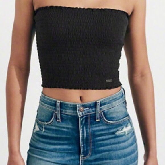 hollister smocked top