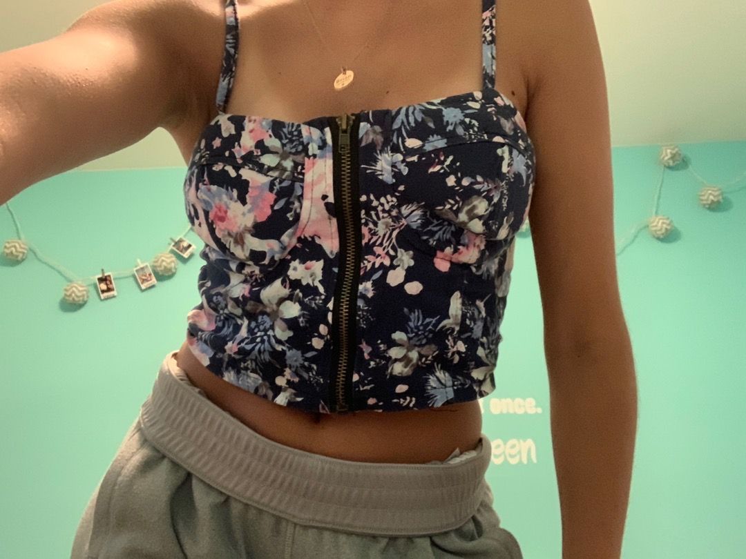 corset crop top forever 21