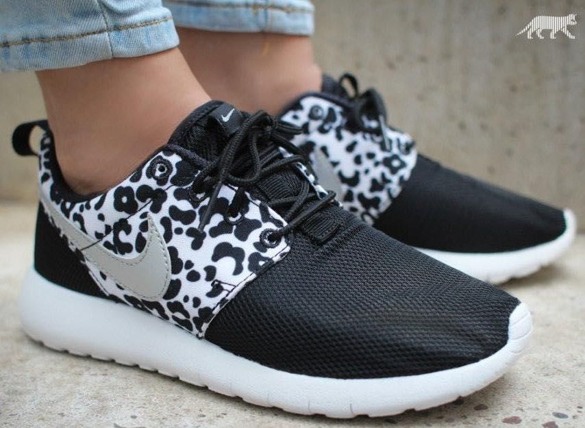 cheetah print tennis shoes nike